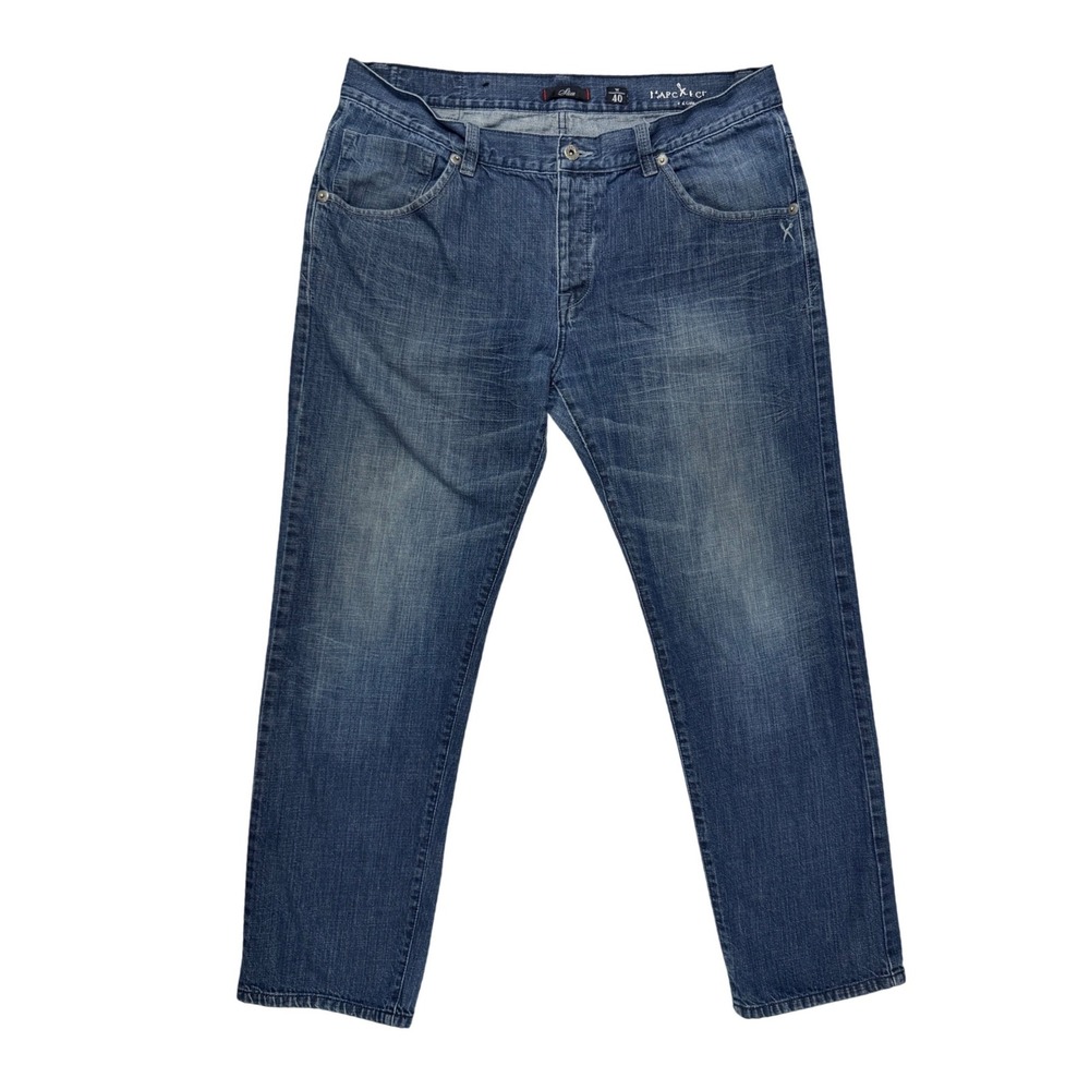 Marc Ecko Cut & Sew‎ Slim Fit Jeans Mens 40x32 Blue Excellent Button Fly Denim